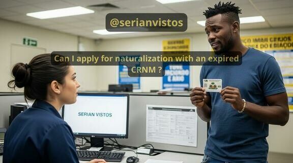 Imagem ilustrativa para o artigo Brazilian naturalization: Does an expired CRNM prevent Brazilian naturalization? da Serian Vistos